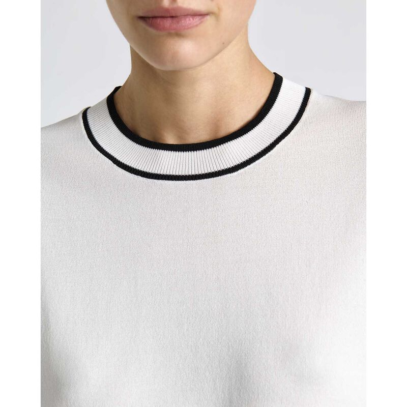 Cue Knitted Tee With Contrast Tipping image number 2